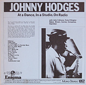 Johnny Hodges: Not So Dukish + Coltrane